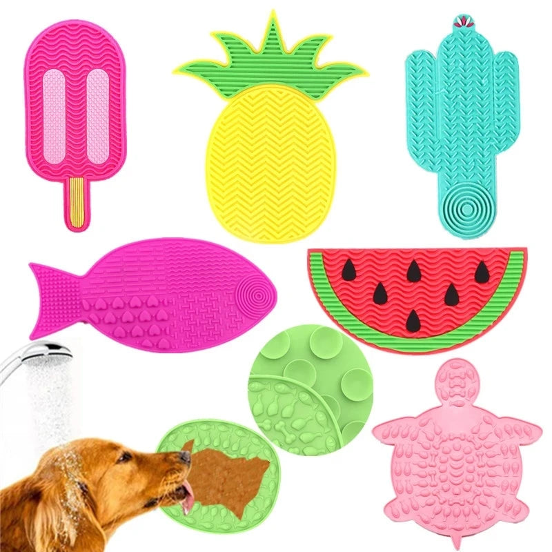 Pet Slow Food Bowl Non-slip Multiple Colors Shapes